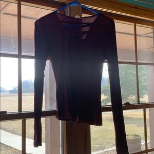 Maroon long sleeve